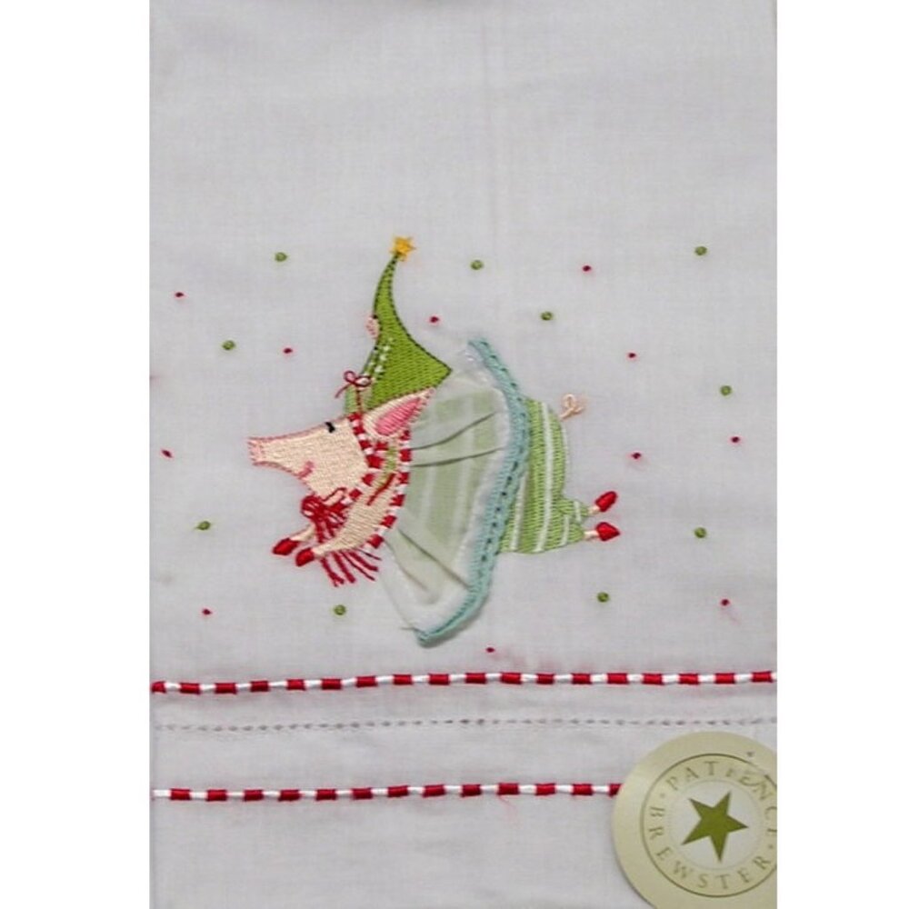 Patience Brewster Krinkles - Joyful Pig Guest Towel